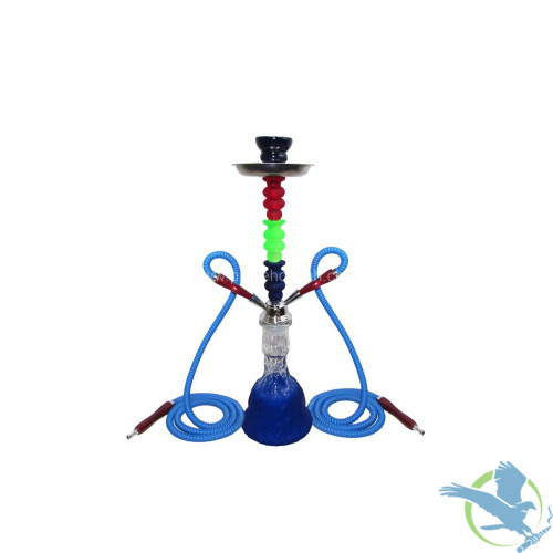 Zebra Smoke Sniper 29 Inch Double Hose Hookah - Assorted Colors