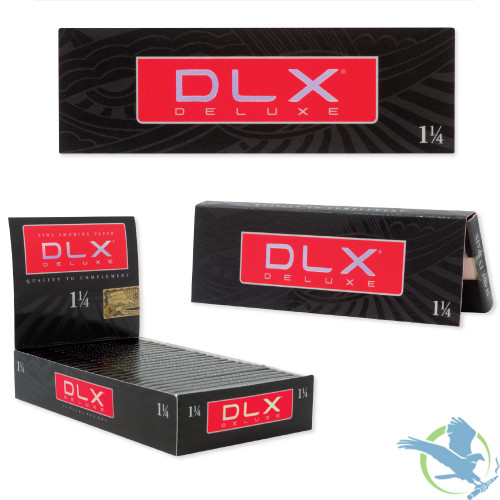 DLX Deluxe Fine Smoking Paper 1 1/4 Size Rolling Papers