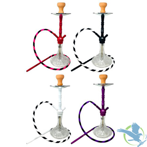 DUD Hookah Massaradi 24 Inch Single Hose Hookah - Assorted Colors