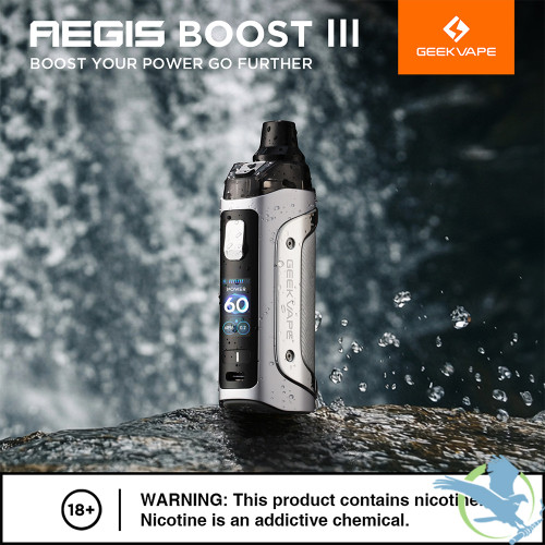 GeekVape Aegis Boost III 3000mAh Pod System Starter Kit With 5ML Refillable GeekVape Boost 2 Cartridge Pod