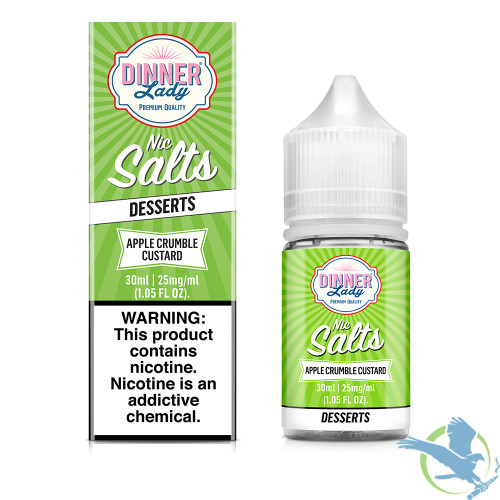 Dinner Lady Nicotine Salt E-Liquid 30ML - Apple Crumble Custard (Desserts)