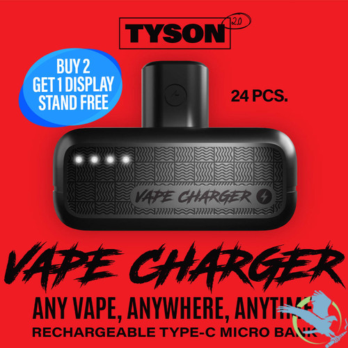 Tyson 2.0 Vape Charger Portable Rechargeable Micro Power Bank