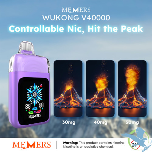 Memers Wukong V40000 Puffs 20ML Disposable Device With Ice & Nic Adjustable Control