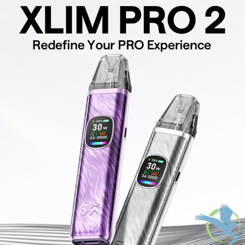 OXVA XLIM Pro 2 1300mAh Pod System Starter Kit With 2 x 2ML Refillable XLIM Top Fill Cartridge Pod