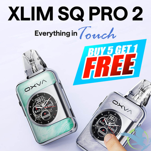 OXVA XLIM SQ Pro 2 1600mAh Pod System Starter Kit With 2 x 2ML Refillable XLIM Top Fill Cartridge Pod