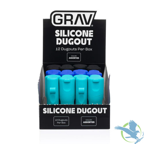 GRAV EDC Silicone Dugout With Clear View Window - Assorted Colors - Display of 12