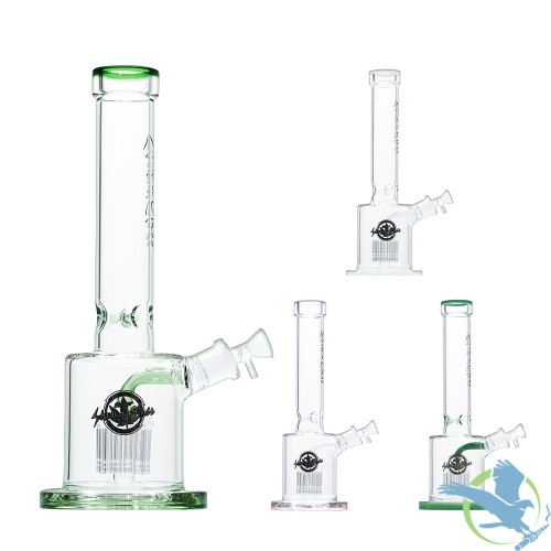 Shadow Glass Water Pipe Thick Base With Ice Catcher & Tree Perc - 1250 Grams - 15 Inches [SGB-012]