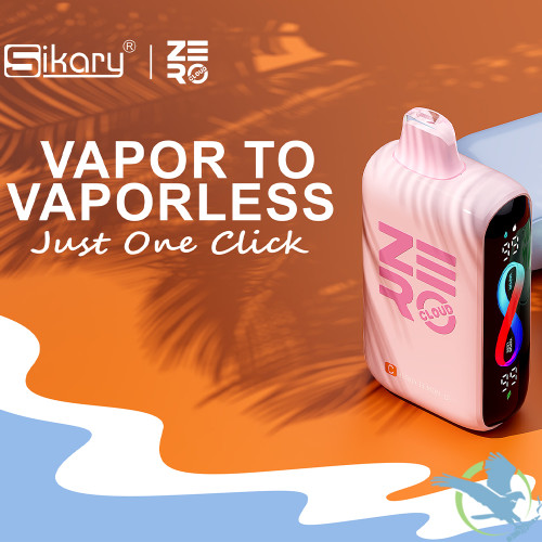 Sikary Cloud Zero 50K Puffs 23ML Disposable Device With Vaporless Mode - Display of 5