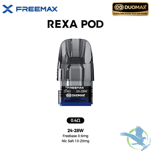 Freemax Rexa Duomax 2ML Refillable Replacement Pod - Pack of 3 - 0.4 ohm