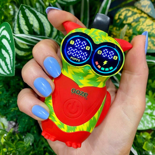 Ooze Hoot Character 650mAh Dual 510 Cartridge Vape Battery With Digital Screen - Inferno