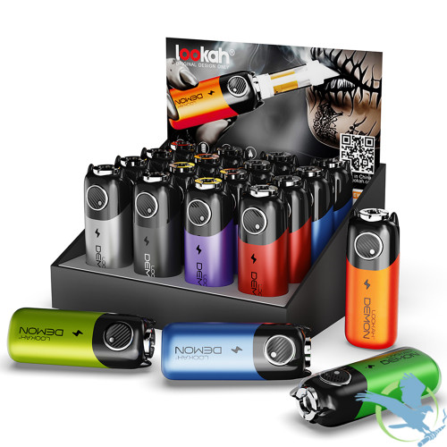 Lookah Demon 500mAh VV 510 Cartridge Mod Battery - Assorted Colors - Display of 16