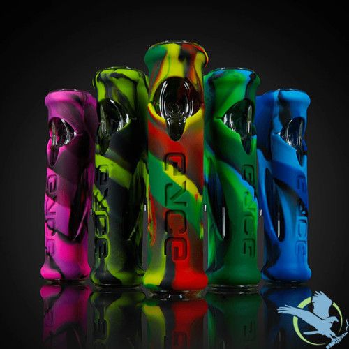 EYCE Proteck Glass Steam Roller Hand Pipe - Assorted Colors - Display of 6