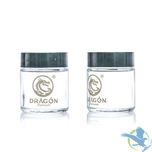 Dragon Platinum Glass Herb Storage Jar [HJ-99]