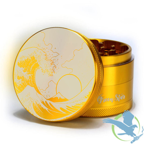 4 Piece Tsunami Wave Grinder By Green Star Grinders Midwest Distribution