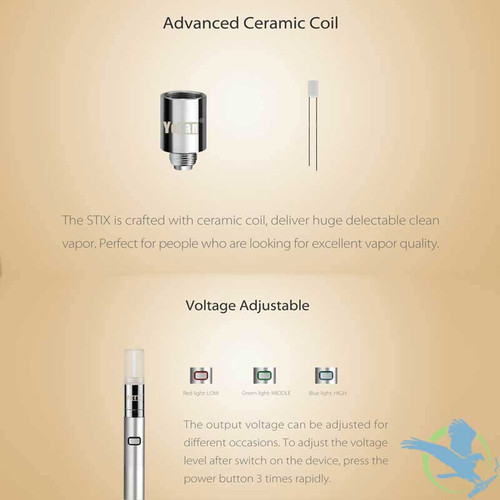 Yocan Stix 320mah Leak Proof Oil Vaporizer Pen Vaporizers