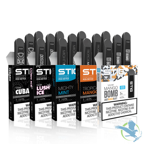 STIG AIO 1.2ML Disposable 6% Salt Nicotine Pod System - Pack of 3 