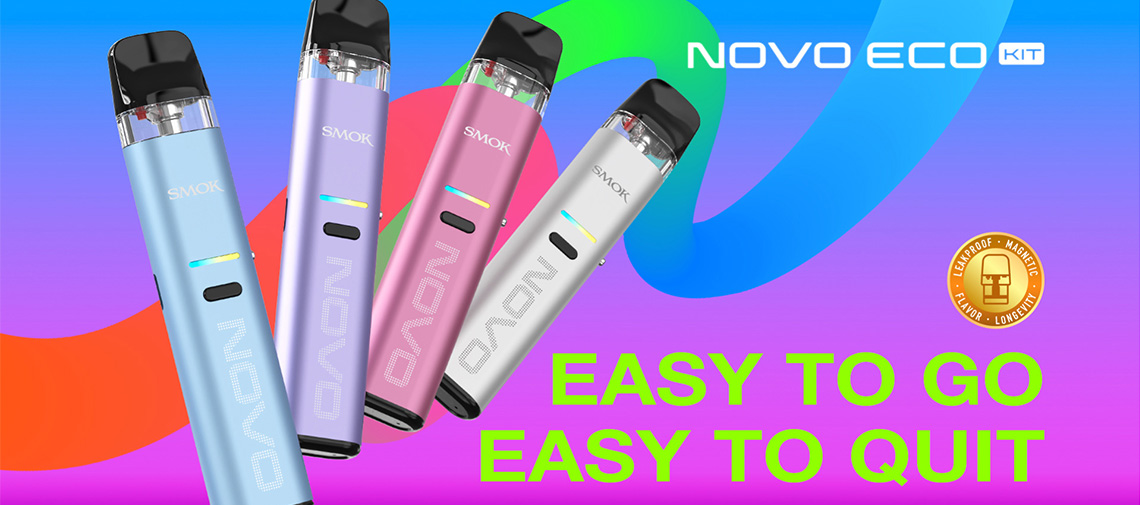 SMOK Novo Eco 1000mAh Pod System Starter Kit With 2ML Refillable Novo Pod 