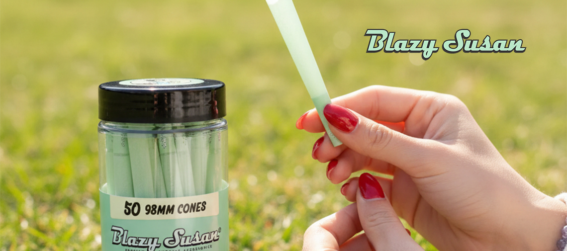 Blazy Susan Green Cones