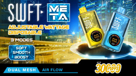 SWFT Meta 30K Puffs Smart Disposable Device With Adjustable Airflow & Large Screen