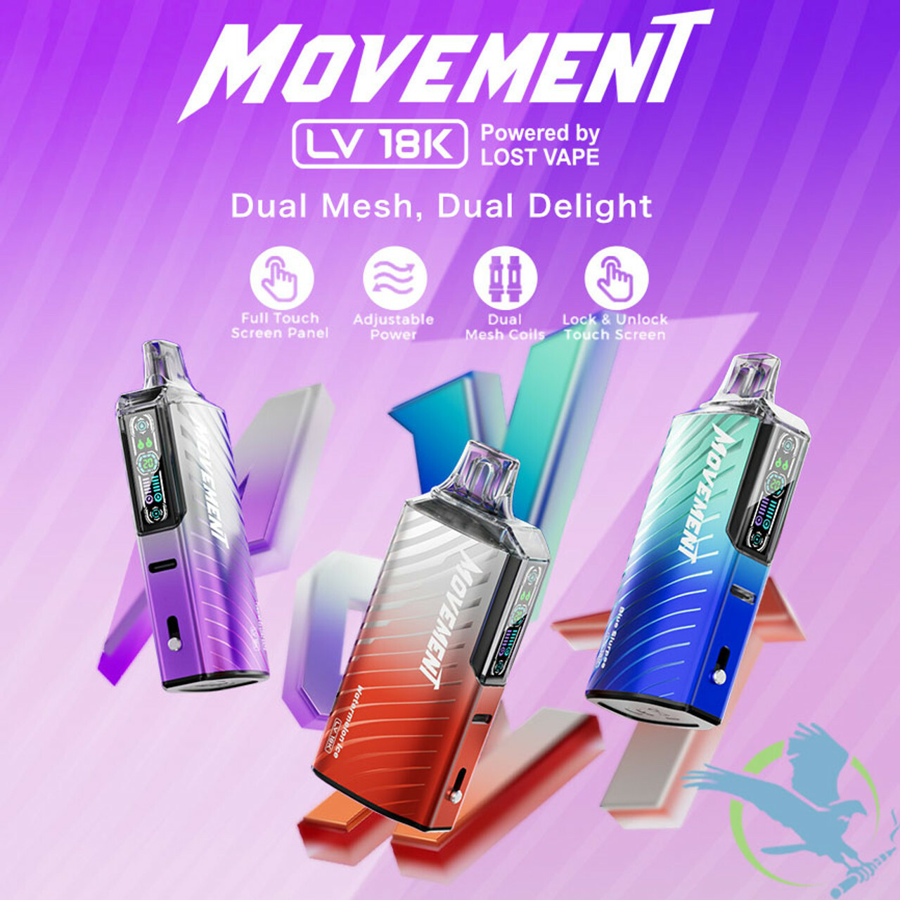 Movement LV18000 Disposable Ecig