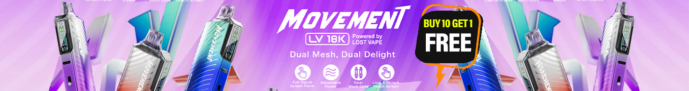 MOVEMENT Powered By Lost Vape Disposable Device