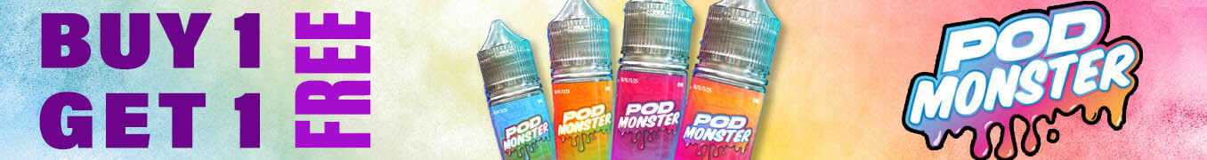 Pod Monster Buy 1 Get 1 Free Sale Nicotine E-Liquid