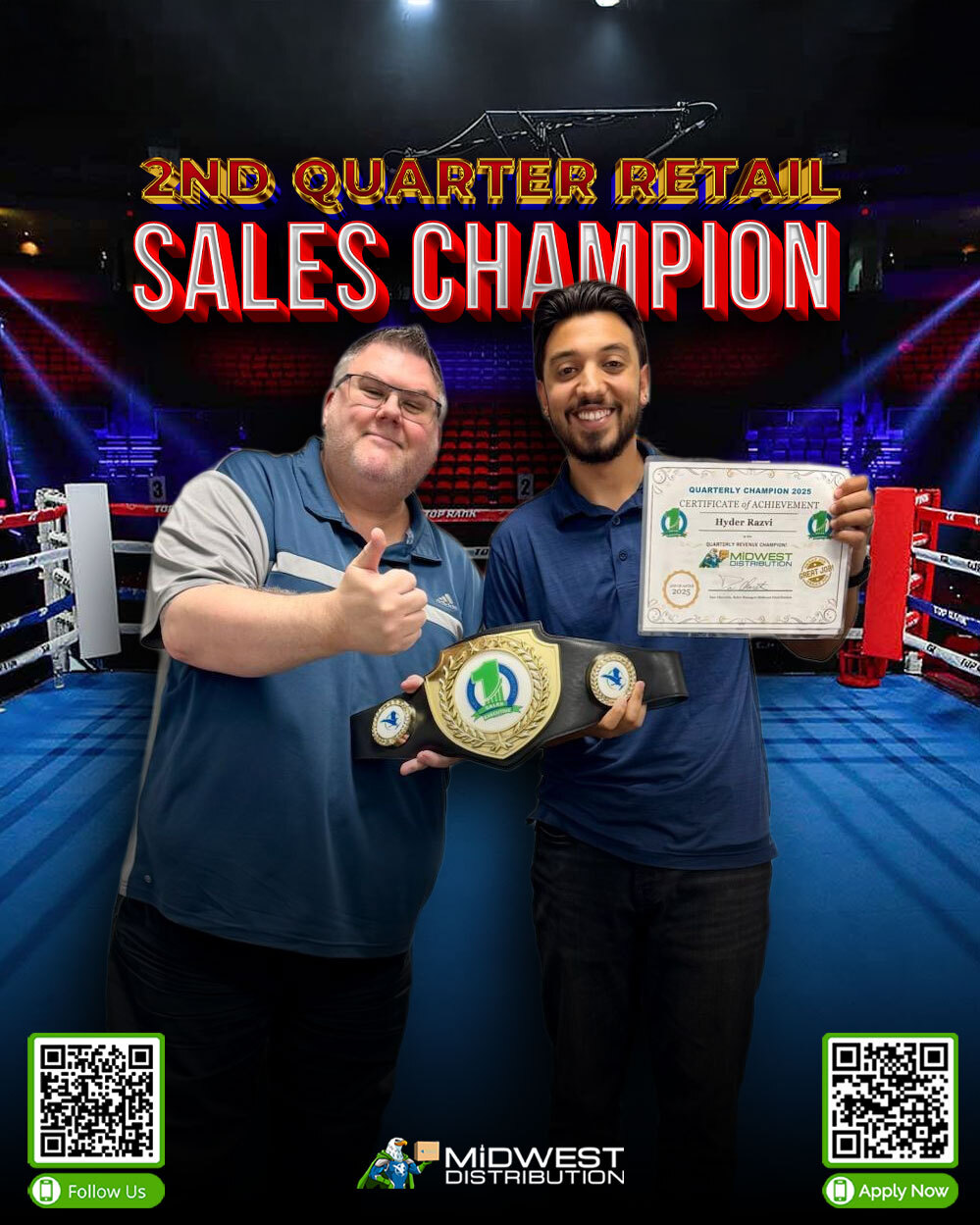 2nd Quarter Retail Sales Champion