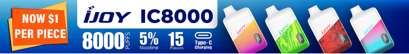 Ijoy Bar IC8000 Disposable Ecigs Now $2 Per Piece