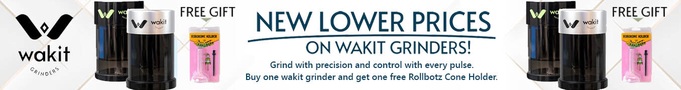 Wakit Grinder Buy 1 Get a Free Rollbotz Cone Holde