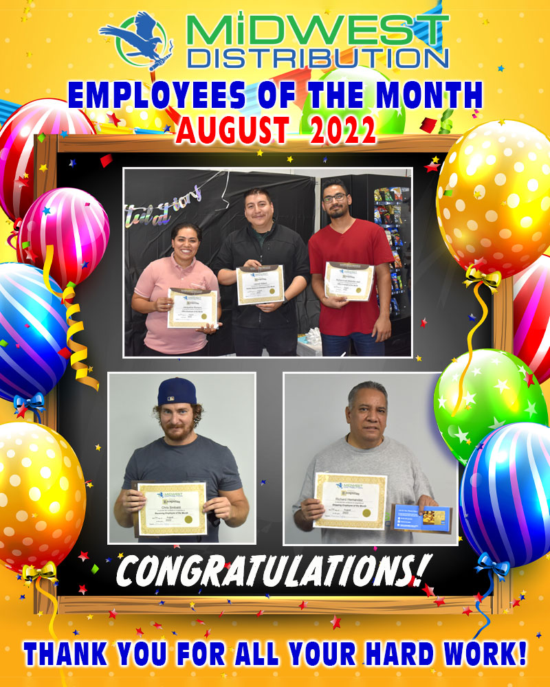 August 2022 Employees Of The Month