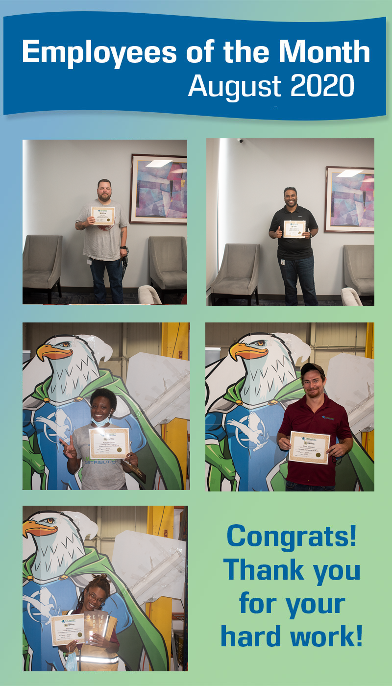 August 2020 Employees Of The Month