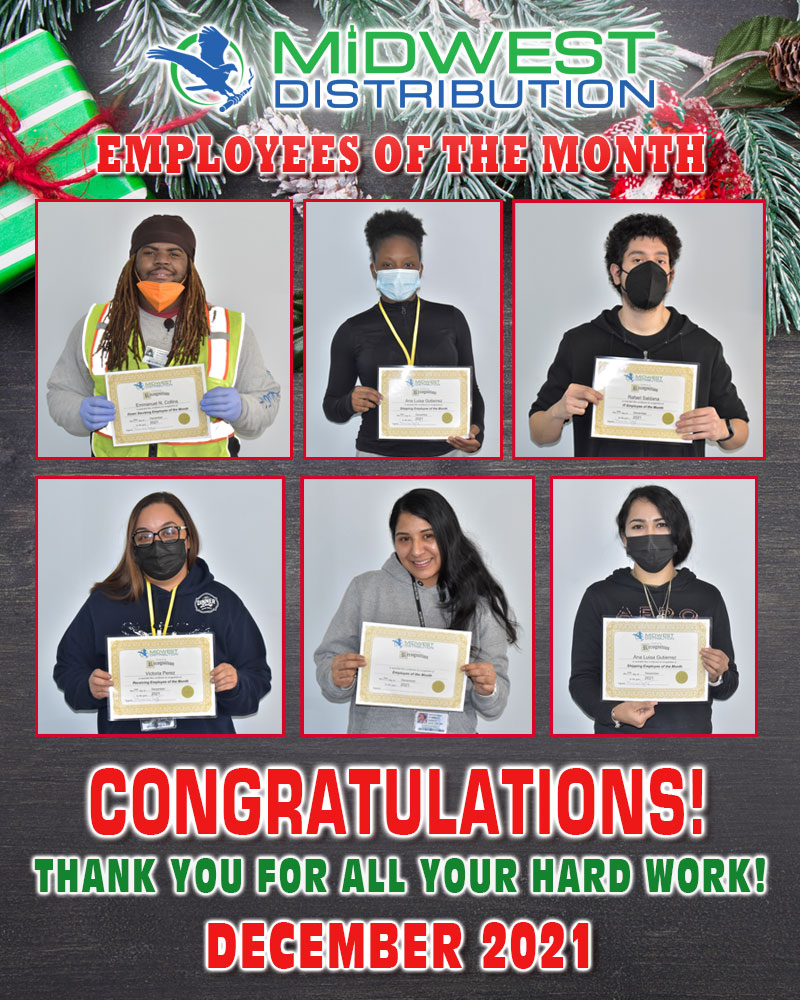 December 2021 Employees Of The Month