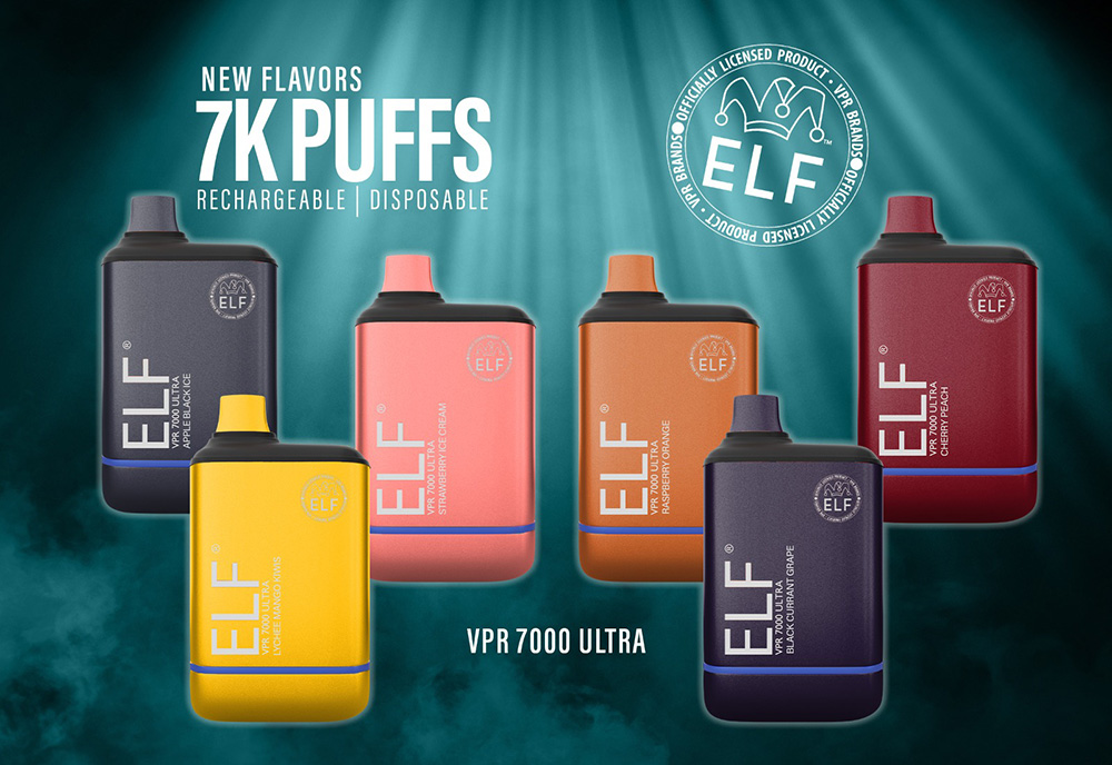 Elf VPR Disposable Ecigs Wholesale 7 New Flavors