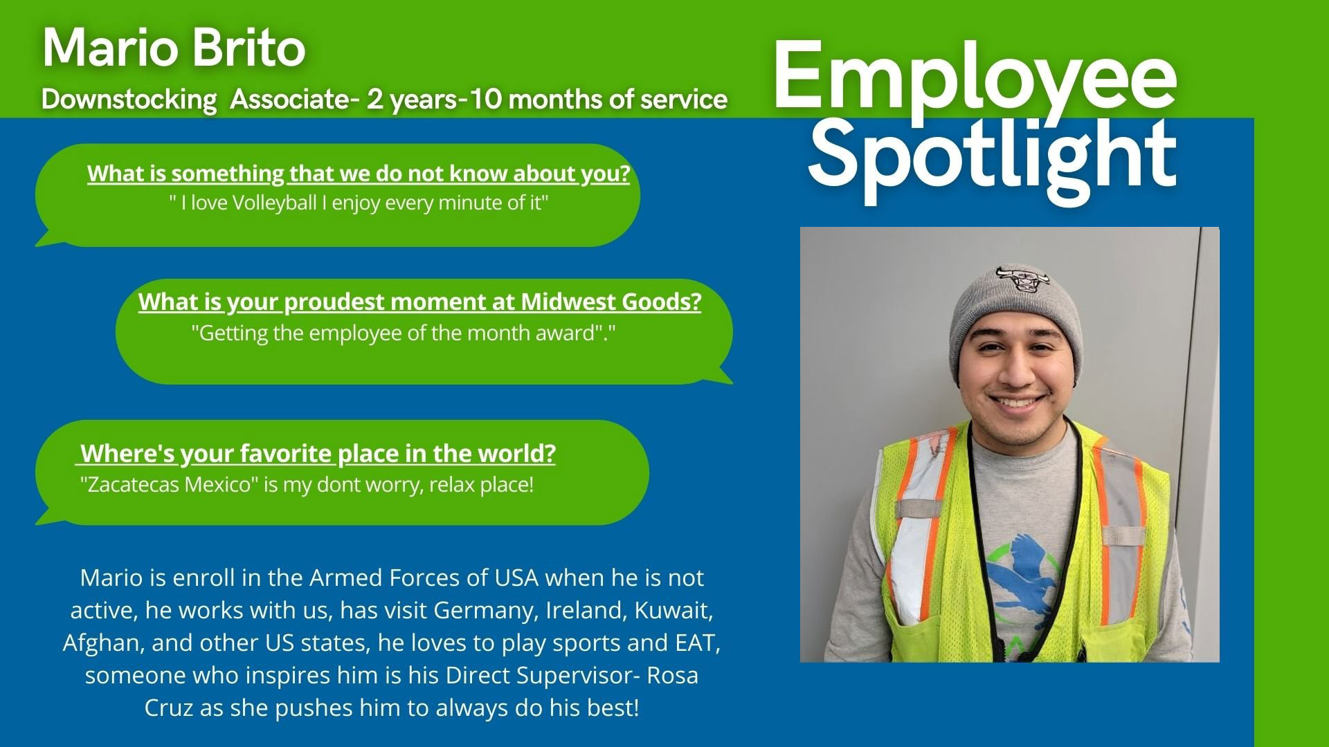 January 2022 Midwest Employee Spotlight