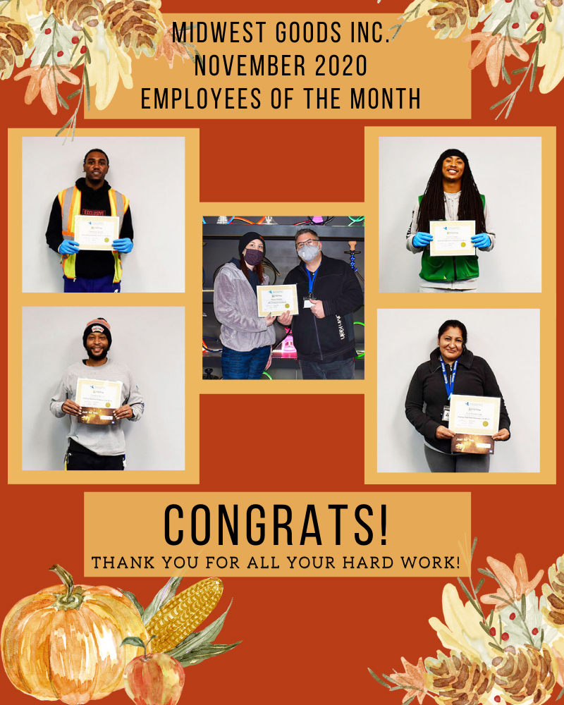 November 2020 Employees of the Month