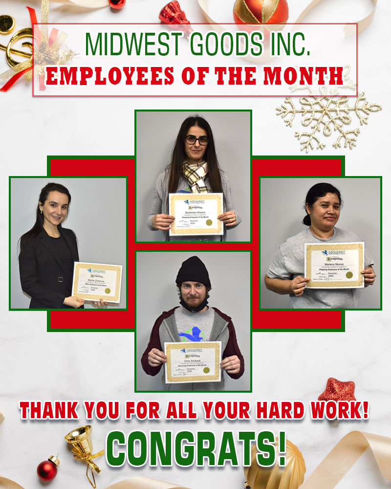 December 2020 Employees of the Month