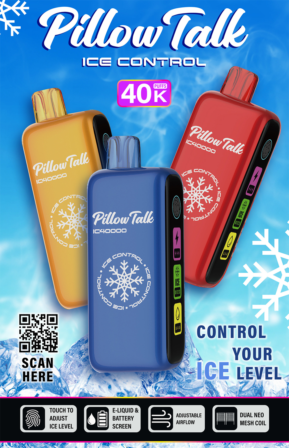 PILLOW TALK ICE CONTROL 40K PUFF