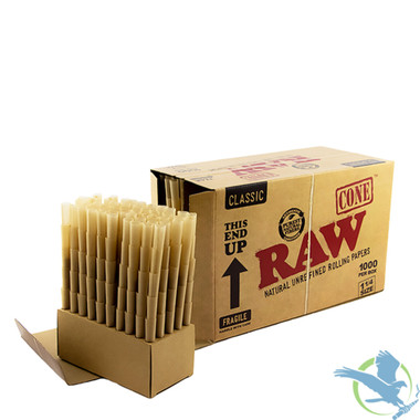 RAW Classic King Size Pre Rolled Cones Retail Display Box