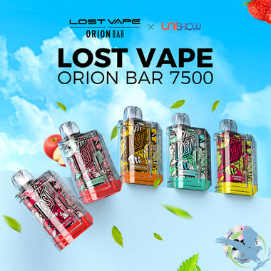 LOST VAPE ORION BAR DYNAMIC EDITION 7500 PUFFS NICOTINE SALT RECHARGEABLE  DISPOSABLE