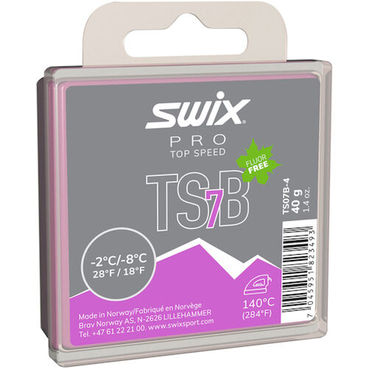 Swix Pro Top Speed Wax Black TS7B 40g