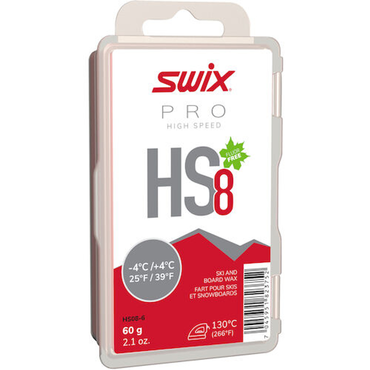 SWIX ワックス HF8 180g , HF7 40g ハイフッ素-