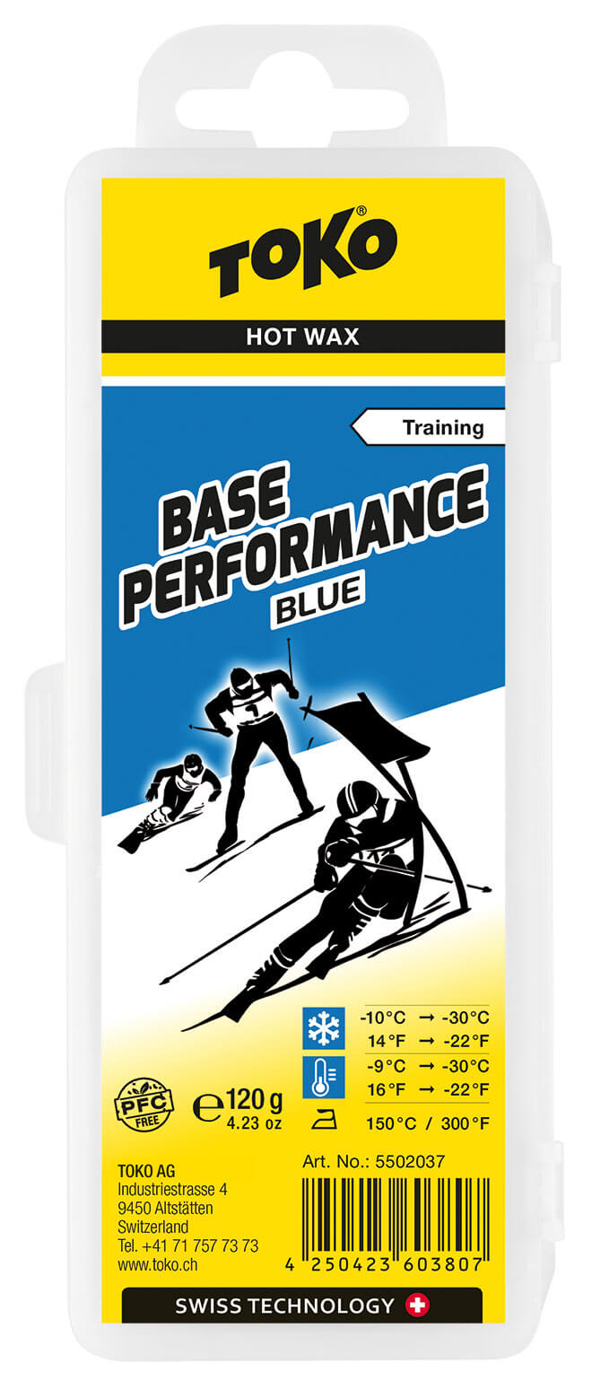 TOKO High Performance Hot Wax blue, 40g, Glide wax