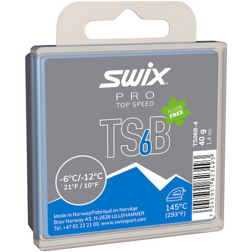 SWIX   HF6 フッ素wax Swix HF6BW High Fluoro Ski Wax - Descend Sports