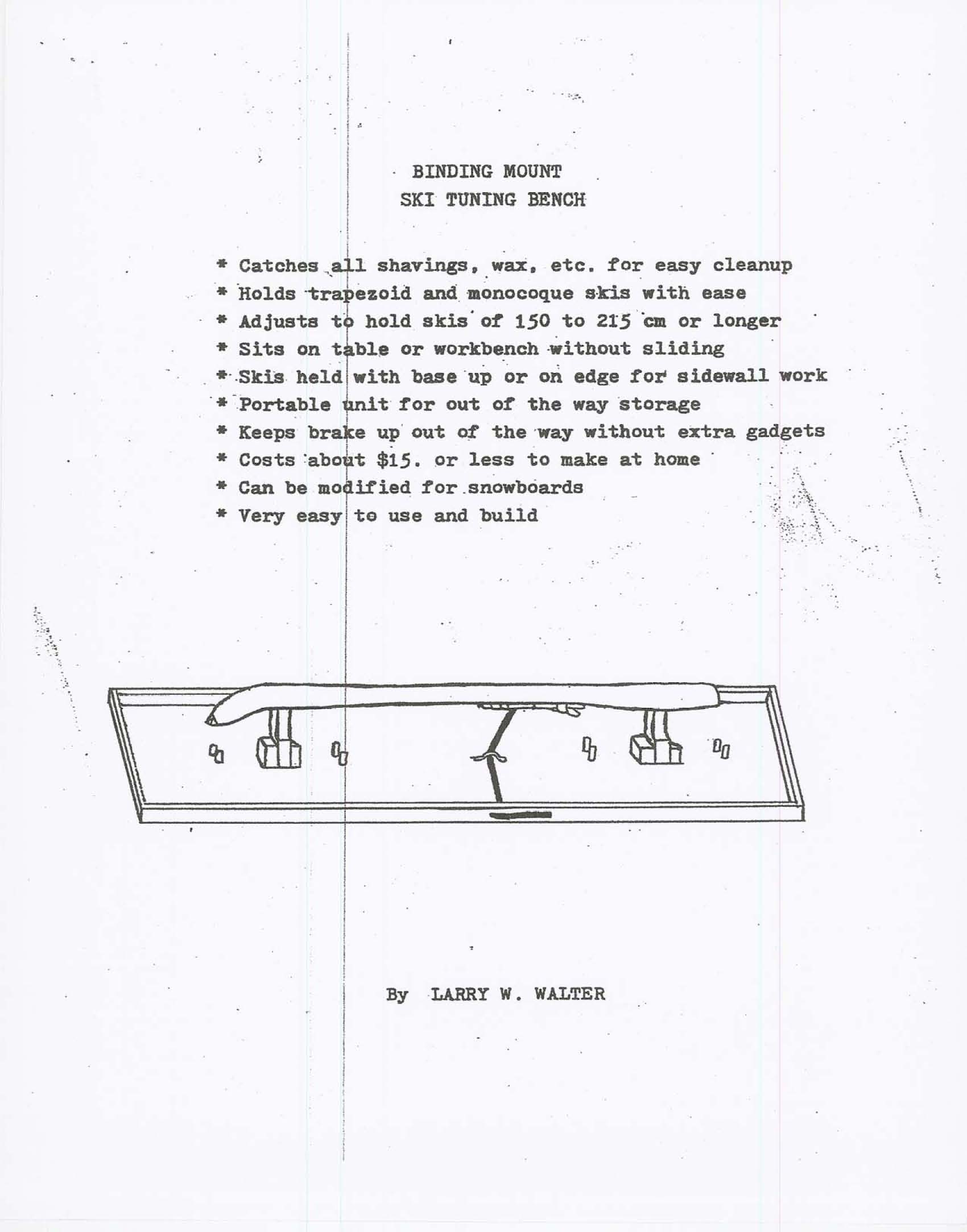 Doit Yourself Ski bench Plans Tognar Toolworks