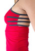 red tank top side straps detail