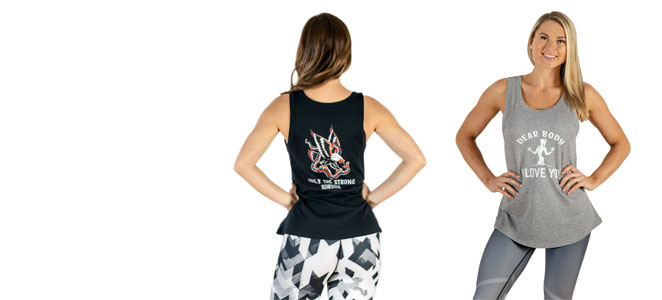 full length tops & singlet tops