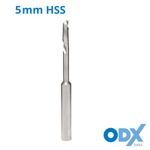 Single Flute HSS Left Rotation Router Cutter