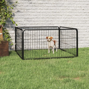 Dog Playpen Black Powder-coated steel 39.4 x 39.4 x 19.7 in A949-171794 Dog Playpen Black Powder-coated steel 39.4 x 39.4 x 19.7 in A949-171794
