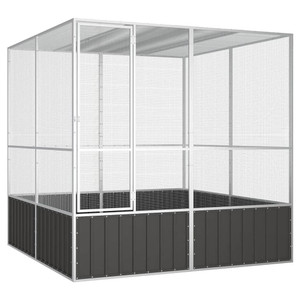 Bird Cage Anthracite Galvanized Steel Large Bird Cage A949-171549 Bird Cage Anthracite Galvanized Steel Large Bird Cage A949-171549