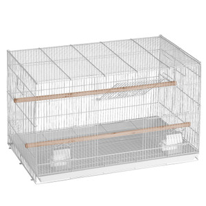 VEVOR Bird Flight Cage 18 in Small Metal Parakeet Cage for Cockatiels White E415-ZMSMNNL31191BE0SYV0 VEVOR Bird Flight Cage 18 in Small Metal Parakeet Cage for Cockatiels White E415-ZMSMNNL31191BE0SYV0